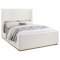 Nala Upholstered Bed 302046 in Cream Boucle by Coaster