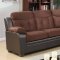 3025 Sectional Sofa in Chocolate & Cappuccino