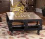 Amara 6409 Iron Coffee Table w/Casters by Homelegance