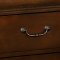 Whiskey Finish Louis Philippe Sleigh Bed w/Optional Case Goods