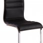 D9876DC Dining Chair Set of 4 in Black PU w/Walnut by Global