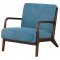 Foster Accent Chair Set of 2 902272 in Blue Fabric by Coaster