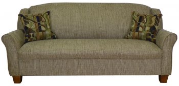 Olive Fabric Modern Sofa & Loveseat Set w/Optional Items [PMS-775-Pewter]