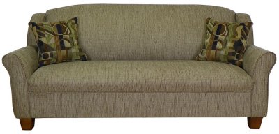 Olive Fabric Modern Sofa & Loveseat Set w/Optional Items