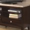 700699 TV Stand in Cappuccino by Coaster w/Real Marble Top