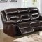 Flavie Power Motion Sofa 52005 in Espresso Leather Match by Acme