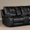 2010 Reclining Sectional Sofa in Black Bi Cast