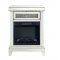 Noralie Electric Fireplace 90866 in Mirrored by Acme