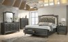 Kaitlyn Bedroom 27280 in Metallic Gray & PU by Acme w/Options