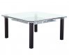 Batesland I CM3363T 5PC Dinette Set w/Glass Top & White Chairs