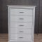 Tesla Bedroom Set 5Pc in White by FDF