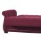 Deluxmark Sofa Bed in Burgundy Fabric by Casamode w/Options