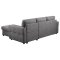 Samantha Sleeper Sectional Sofa 511088 in Gray Fabric by Coaster