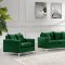Naomi Sofa 633 in Green Velvet Fabric by Meridian w/Options