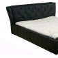 Natalie Bed in Black Leather Match by Whiteline Imports