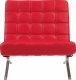 U6293 Accent Chair Set of 2 in Red Bonded Leather by Global