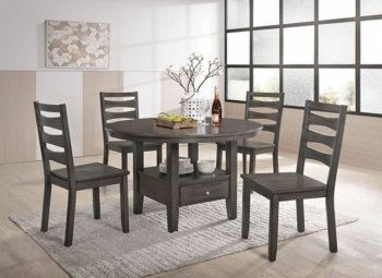 Caprice 5Pc Dinette Set CM3879RT in Antique Warm Gray [FADS-CM3879RT-Caprice]