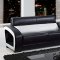 UA199 Sofa in Black & White Bonded Leather by Global Furniture