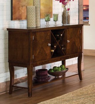 Alita 2477-40 Server in Warm Cherry by Homelegance [HEBU-2477-40 Alita]