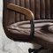 Acis Office Chair 92559 in Vintage Chocolate Leather by Acme