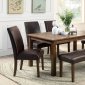 CM3688T Edinburg 5Pc Dining Set in Dark Oak w/Options