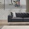 Loretto Sofa Bed in Anthracite Fabric by Bellona w/Options