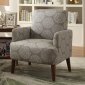 Bray Set of 2 Accent Chairs CM-AC6189GY in Gray Fabric