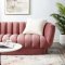 Entertain Sofa in Dusty Rose Velvet Fabric by Modway w/Options