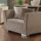 Tamara Fabric Sofa 54265 in Beige Velvet by Acme w/Options