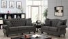 Ewloe Sofa & Loveseat SetCM6572DG in Dark Gray Linen Fabric