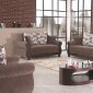 Syracuse Sofa Bed in Brown Fabric by Empire w/Options