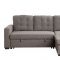 Chambord Sectional Sofa 55555 in Gray Fabric by Acme