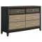 Valencia Bedroom Set 5Pc 223041 in Light Brown & Black by Coaste