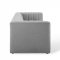 Reflection Sofa in Light Gray Fabric by Modway