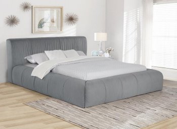 Wilshire Upholstered Bed 315981 in Gray Fabric by Coaster [CRB-315981 Wilshire]