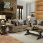 7592BR Sofa & Loveseat Set in Tan Gavin Mushroom by Beautyrest