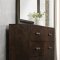 Charleen Bedroom 5Pc Set 26680 in Walnut by Acme w/Options