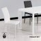 Fiona White Gloss Finish Modern 5Pc Dining Set by Chintaly