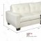 G207 Sofa & Loveseat in White Bonded Leather by Glory w/Options