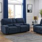 Dundee Power Sofa 603364PP in Navy Blue by Coaster w/Options