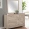 Wenham 5Pc Bedroom Set 205460 in Natural Oak - Coaster w/Options