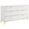 Kendall Bedroom Set 5Pc 224401 in White by Coaster