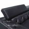 Lyon Sectional Sofa 911B in Black Full Leather by VIG