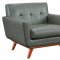 Lyon Sofa TOV-S31 in Smoke Grey Eco-Leather by TOV Furniture