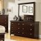 Velen CM7949BK 5Pc Bedroom Set in Black w/Options