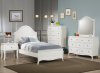 Dominique 400561 Kids Bedroom 4Pc Set in White by Coaster