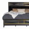 Ebony Bedroom Set 5Pc in Matte Black by Global w/Options