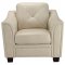 Avison Sofa 505301 in Cream Leatherette by Coaster w/Options