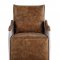 Qalurne Power Recliner 59942 2-Tone Mocha Top Grain Leather Acme