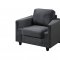 U9055 Sofa & Loveseat Set in Gunmetal Fabric by Global w/Options